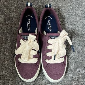 Sperry Crest Chubby Purple memory foam shoes